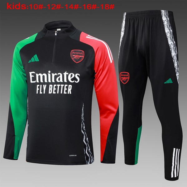 Ninos Sudadera De Training Arsenal 2024/25 Negro Rojo